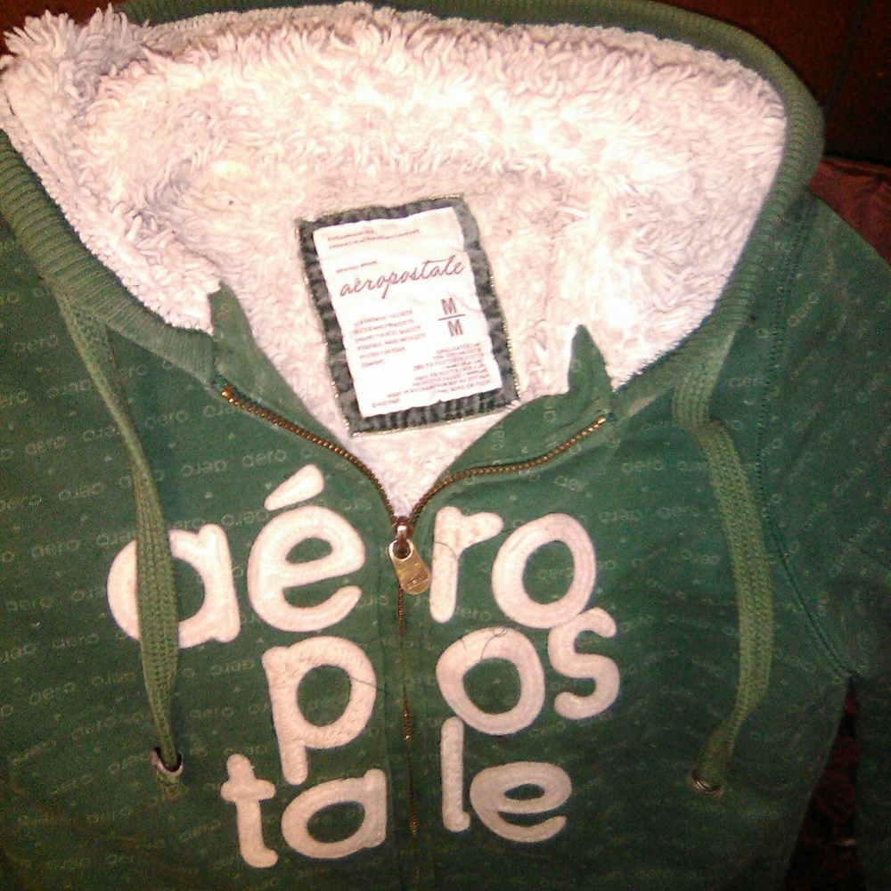 Aeropostale fleece zip hoodie